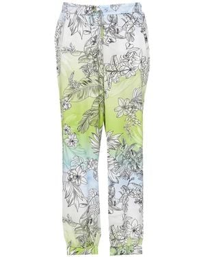 Liu Jo Floral Trousers - Green