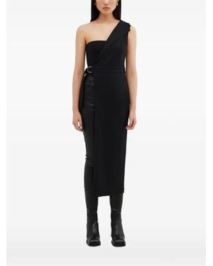 MARCELLA Seoul Asymmetric Belted Vest - Black