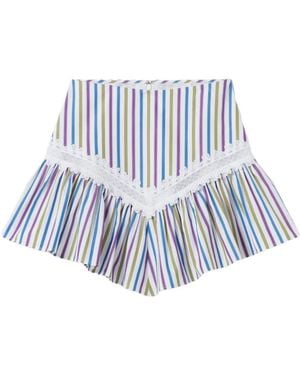 Claudie Pierlot Striped Striped Skirt - Blue