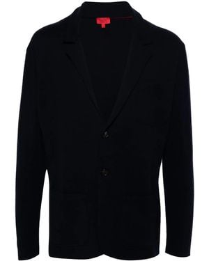 Isaia Fine-Knit Cardigan - Blue