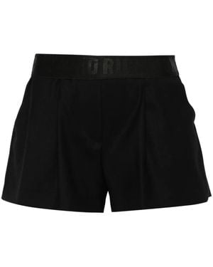John Richmond ロゴウエスト ショートパンツ - ブラック