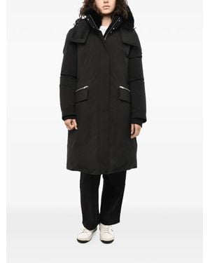 Woolrich Mahan Removable-Hood Puffer Coat - Black