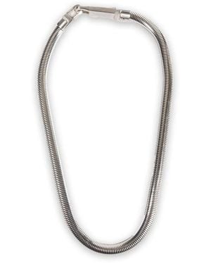 Rick Owens Snake Body Bracelet - White