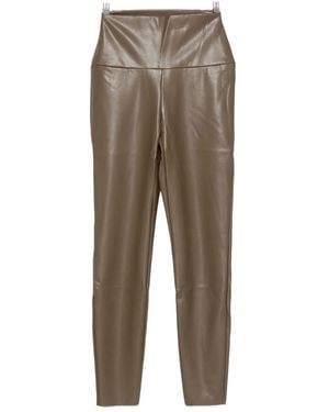 Norma Kamali High-Waisted Leggings - Brown
