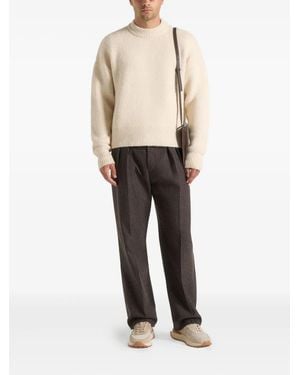 Manière De Voir Chris Brushed-Knit Jumper - Natural