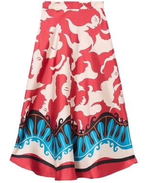 La DoubleJ X Mother Lungomare Skirt - Red