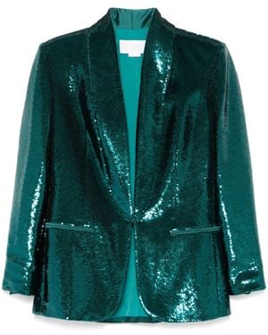 Genny Sequined Blazer - Green