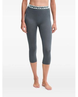 Dynafit Tour Light Merino 3/4 Logo-Detail Leggings - Blue
