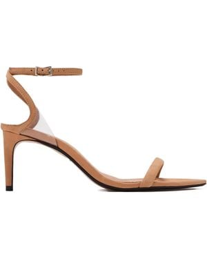 SCHUTZ SHOES 75Mm Skye Ankle-Strap Heeled Sandals - Natural