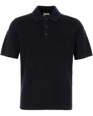 Burberry Short-Sleeve Wool Polo Shirt - Black