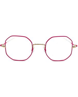 Anne & Valentin Benedict Octagonal Glasses - Pink