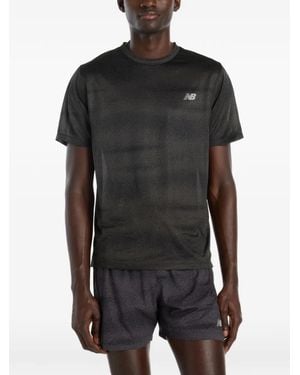 New Balance Rc Essential Printed T-Shirt - Black