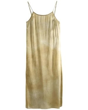 Uma Wang Tie-Dye Anaya Midi Dress - Metallic