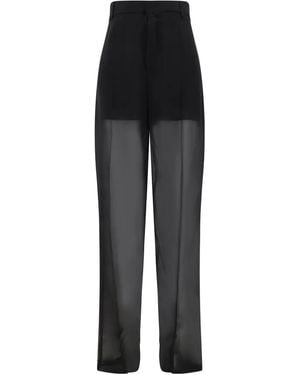 Blumarine Georgette Trousers - Black