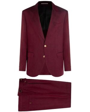 Brunello Cucinelli Single-Breasted Suit - Purple