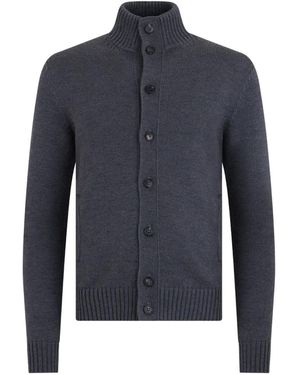 Slowear Cardigan A Coste - Blu