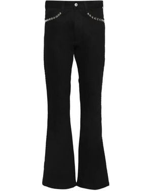 Marking Distance Boogie Stud-Embellished Jeans - Black