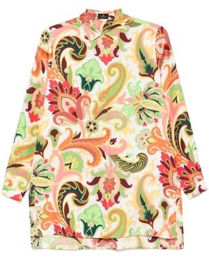 Etro Paisley-Print Shirt - Grey