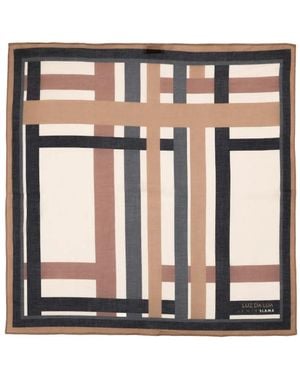 Amir Slama Striped Skirt - Natural