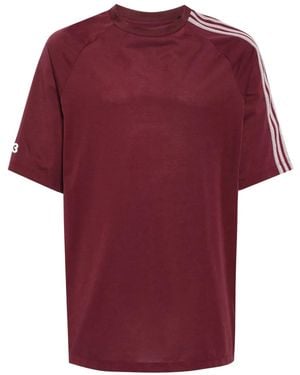 Y-3 スリーストライプ Tシャツ - レッド