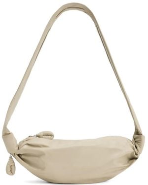 Lemaire Small Soft Croissant Shoulder Bag - Metallic