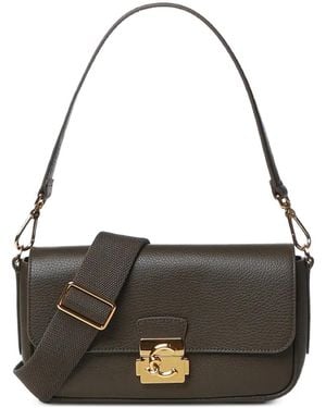 Coccinelle Grainy-Leather Shoulder Bag - Black