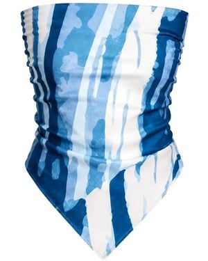 Diarrablu Abstract-Print Top - Blue