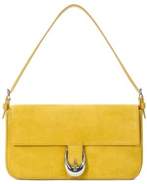 STAUD Sac Porté Épaule Harlow En Cuir - Jaune