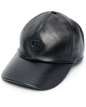 Gucci Leather Baseball Cap - Black