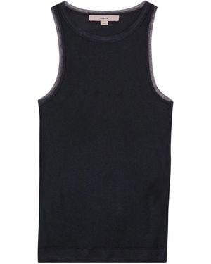 Remain Ribbed Racer-Back Top - Black