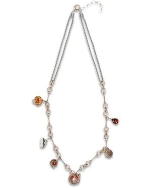 Weekend by Maxmara Collar De Cadena Con Detalle De Charm - Blanco