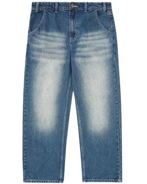 Butter Goods Logo-Embroidered Jeans - Blue