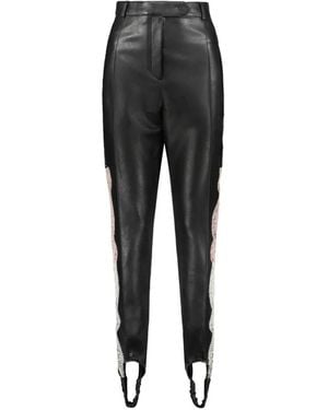 Ellery Pantalones Estilo Fuseau Con Encaje - Negro