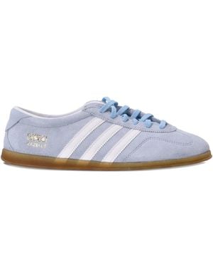 adidas Gazelle Lo Pro Three-Stripe Suede Trainers - White