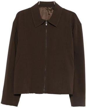 Imperial Zip-up Shirt Jacket - ブラウン