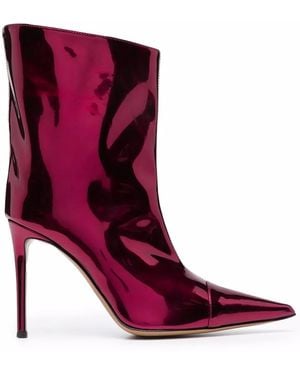Alexandre Vauthier ポインテッドトゥ アンクルブーツ - ピンク