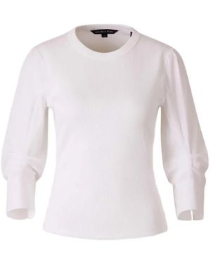 Veronica Beard Junia Long-Sleeves T-Shirt - White
