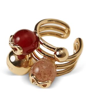 Twinset Orbed Ring - White