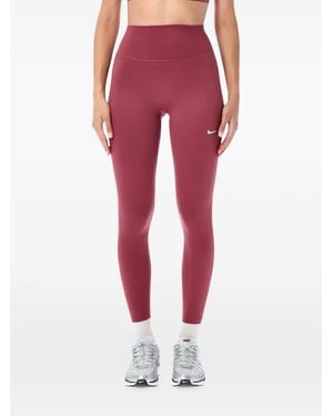 Nike One High-Waisted 7/8 Leggings - Red