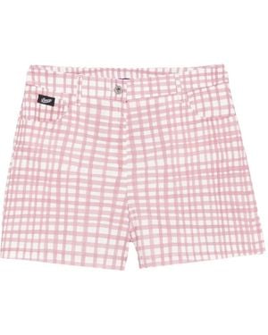 Pence Luna Shorts Met Vichy-Patroon - Roze
