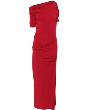 Jacquemus The Drapeado Dress - Red