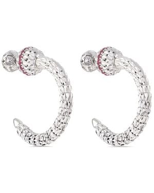 Officina Bernardi Ophidia ルビー フープピアス 18kホワイトゴールド