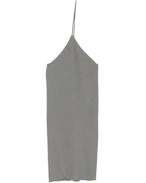 Rick Owens Vestido Con Corte Al Bies Asimétrico - Gris