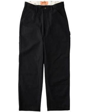 Universal Overall Double-Knee Painter Trousers - Black