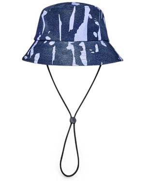 Malbon Golf Inkwash Bucket Hat - Blue