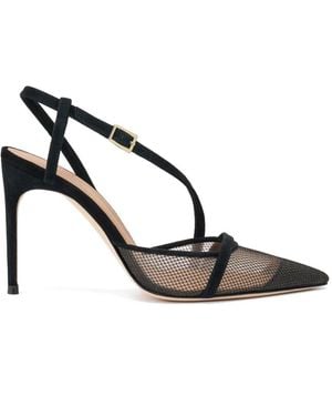 Malone Souliers Valeria Mesh Slingback Court Shoes - Black