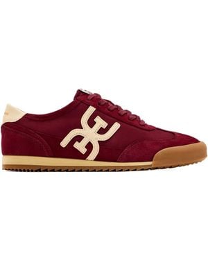 Sam Edelman Ivey Suede Sneakers - Red