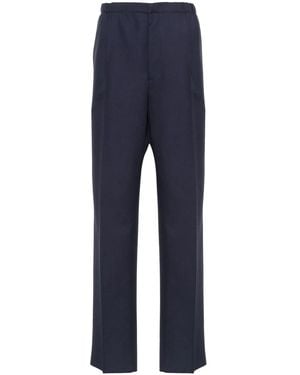 Fendi Pleated Wool Trousers For - Blue