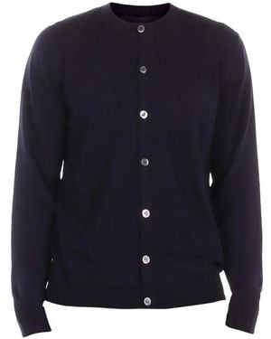 Alpha Studio Korean Regular-Fit Cardigan - Blue
