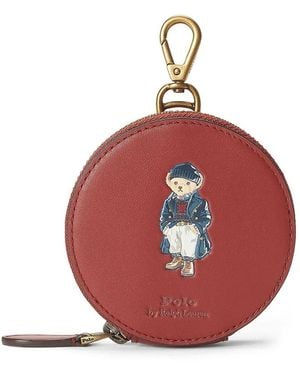 Polo Ralph Lauren Polo Bear Coin Pouch - Red